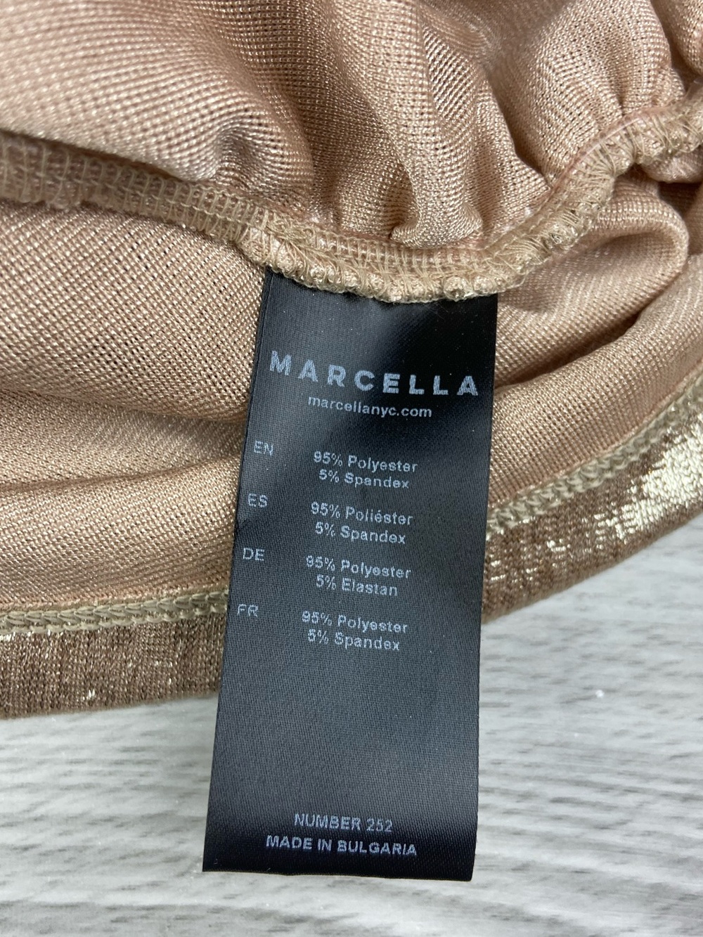 Marcella NYC Cooper Sparkly Lurex Long Sleeve Boatneck Top Stardust Size XS - Picture 13 of 15